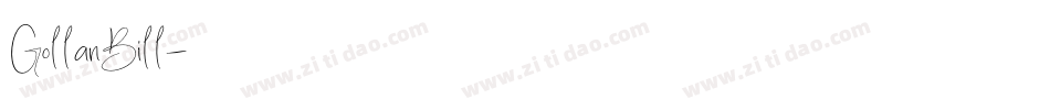 GollanBill字体转换