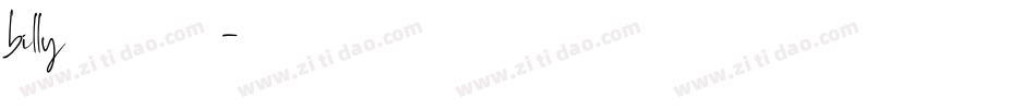 billy字库字体转换