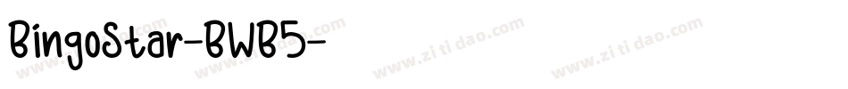 BingoStar-BWB5字体转换
