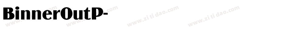 BinnerOutP字体转换