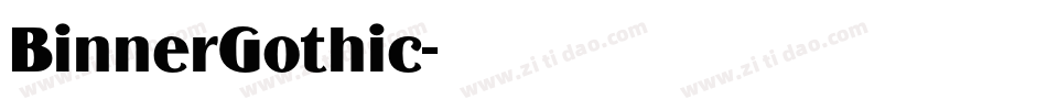 BinnerGothic字体转换