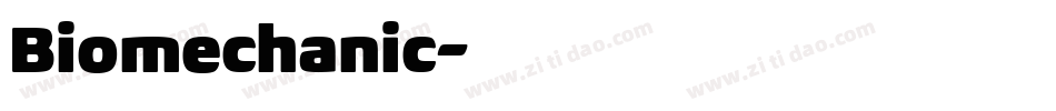 Biomechanic字体转换