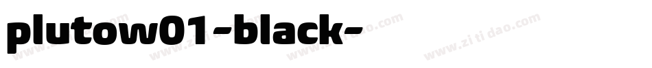 plutow01-black字体转换