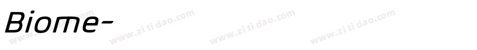 Biome字体转换
