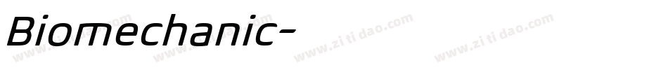 Biomechanic字体转换