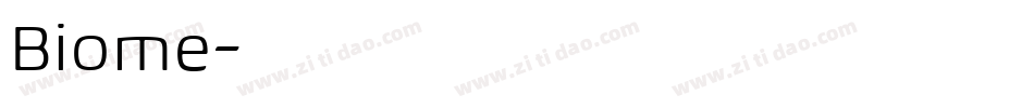 Biome字体转换
