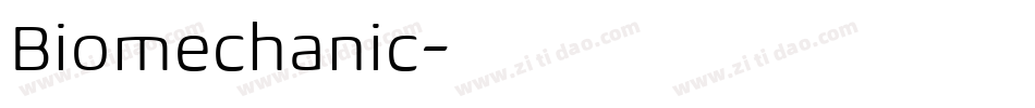 Biomechanic字体转换