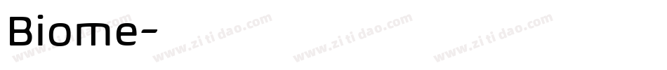 Biome字体转换