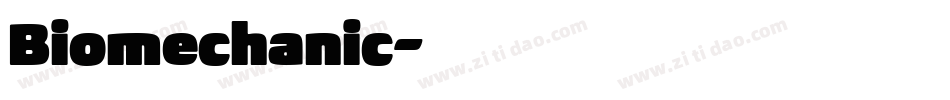 Biomechanic字体转换