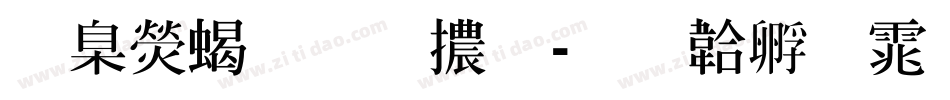 華康粗明體字体转换
