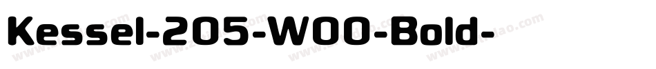Kessel-205-W00-Bold字体转换