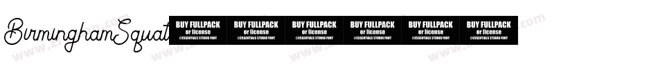 BirminghamSquat字体转换