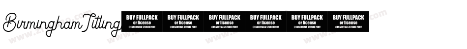 BirminghamTitling字体转换 BirminghamTitling字体转换