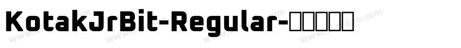 KotakJrBit-Regular字体转换