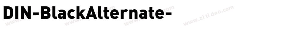 DIN-BlackAlternate字体转换
