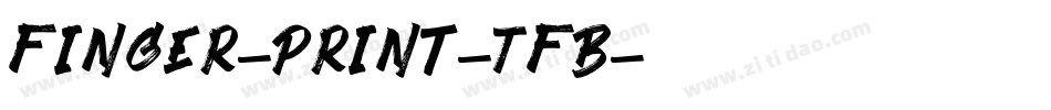 Finger-Print-TFB字体转换