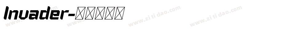 Invader字体转换