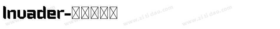 Invader字体转换