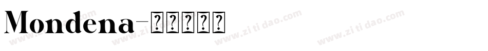 Mondena字体转换