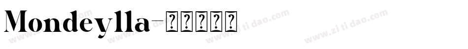 Mondeylla字体转换