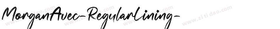 MorganAvec-RegularLining字体转换