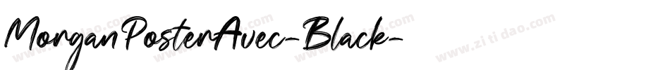 MorganPosterAvec-Black字体转换