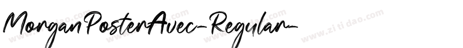 MorganPosterAvec-Regular字体转换