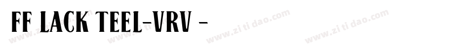 HffBlackSteel-vrv7字体转换