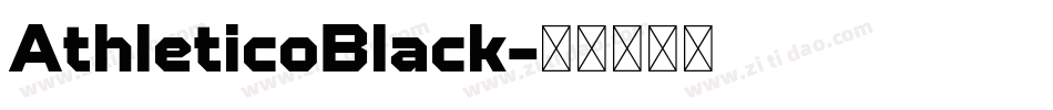 AthleticoBlack字体转换