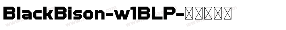 BlackBison-w1BLP字体转换