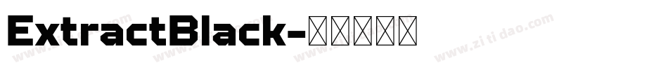 ExtractBlack字体转换
