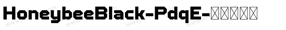 HoneybeeBlack-PdqE字体转换