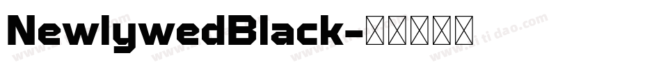 NewlywedBlack字体转换