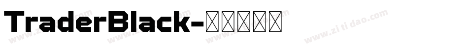 TraderBlack字体转换