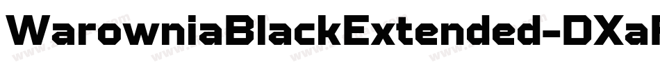 WarowniaBlackExtended-DXaR字体转换