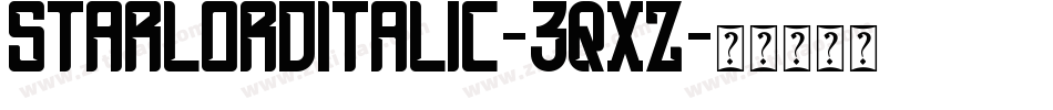 StarlordItalic-3qxZ字体转换