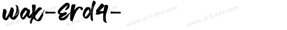 Wax-Erd4字体转换