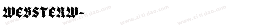 WEBSTERW字体转换