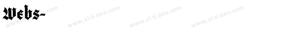 Webs字体转换
