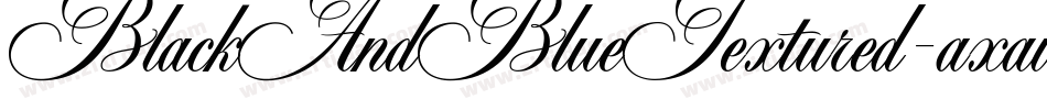 BlackAndBlueTextured-axawo字体转换