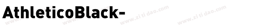 AthleticoBlack字体转换