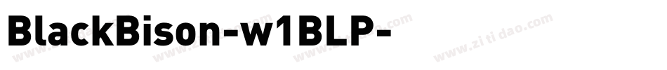 BlackBison-w1BLP字体转换