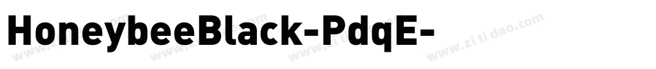 HoneybeeBlack-PdqE字体转换