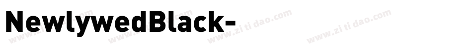 NewlywedBlack字体转换