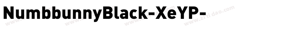 NumbbunnyBlack-XeYP字体转换