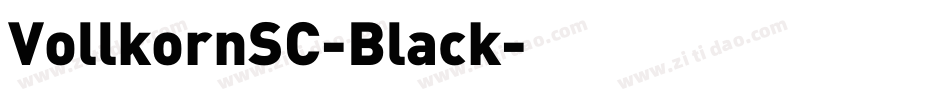 VollkornSC-Black字体转换