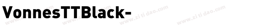 VonnesTTBlack字体转换