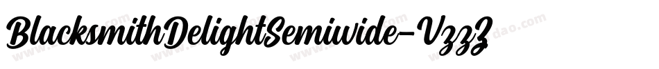 BlacksmithDelightSemiwide-VzzZ字体转换