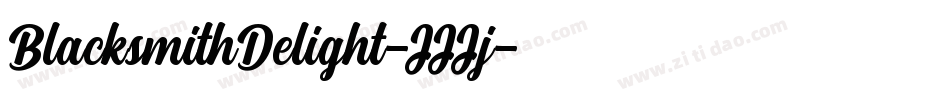 BlacksmithDelight-JJJj字体转换