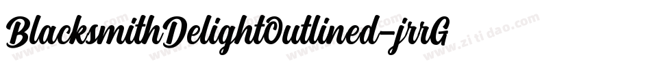 BlacksmithDelightOutlined-jrrG字体转换
